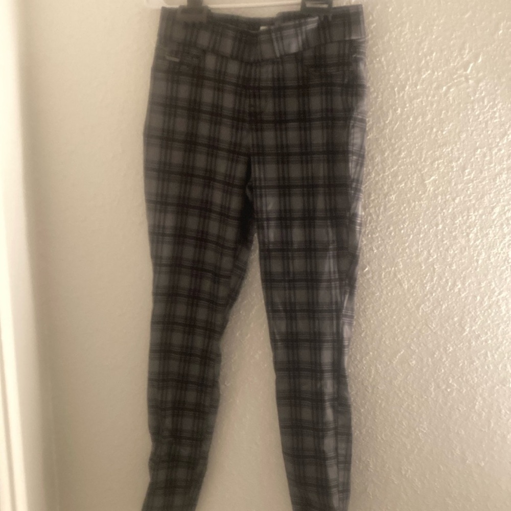 Nine West plaid dress pants.